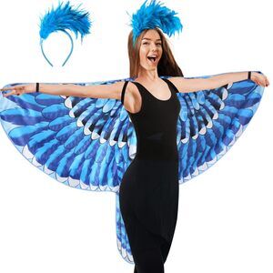 1521 Double-sided Adults Bird-wings Owl Costume For